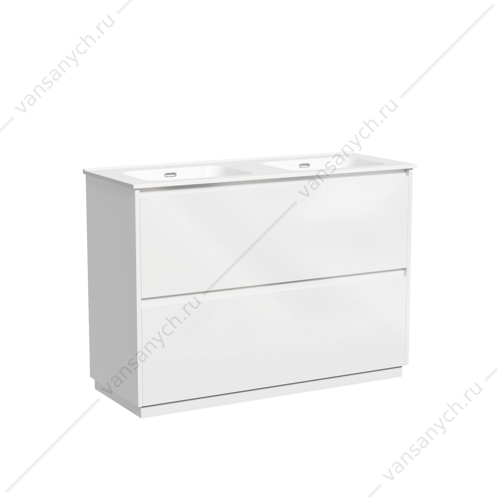 Тумба под раковину 120 напольная SANCOS Libra Floor 119х84 Белый LB120F-2W SANCOS (Италия) купить в Тюмени (Ван Саныч™)