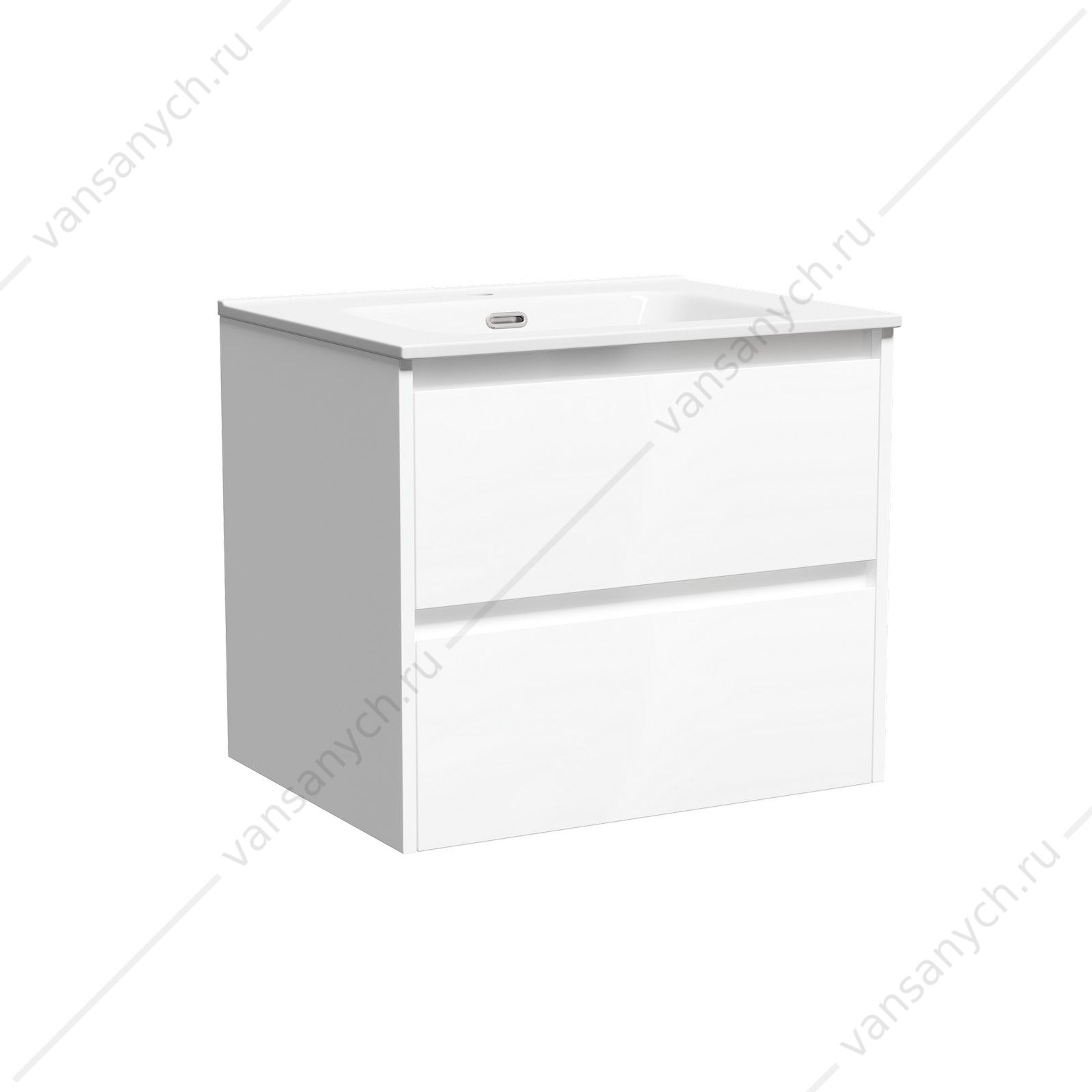Тумба под раковину 60 подвесная SANCOS Libra 59х50 Белый LB60W SANCOS (Италия) купить в Тюмени (Ван Саныч™)