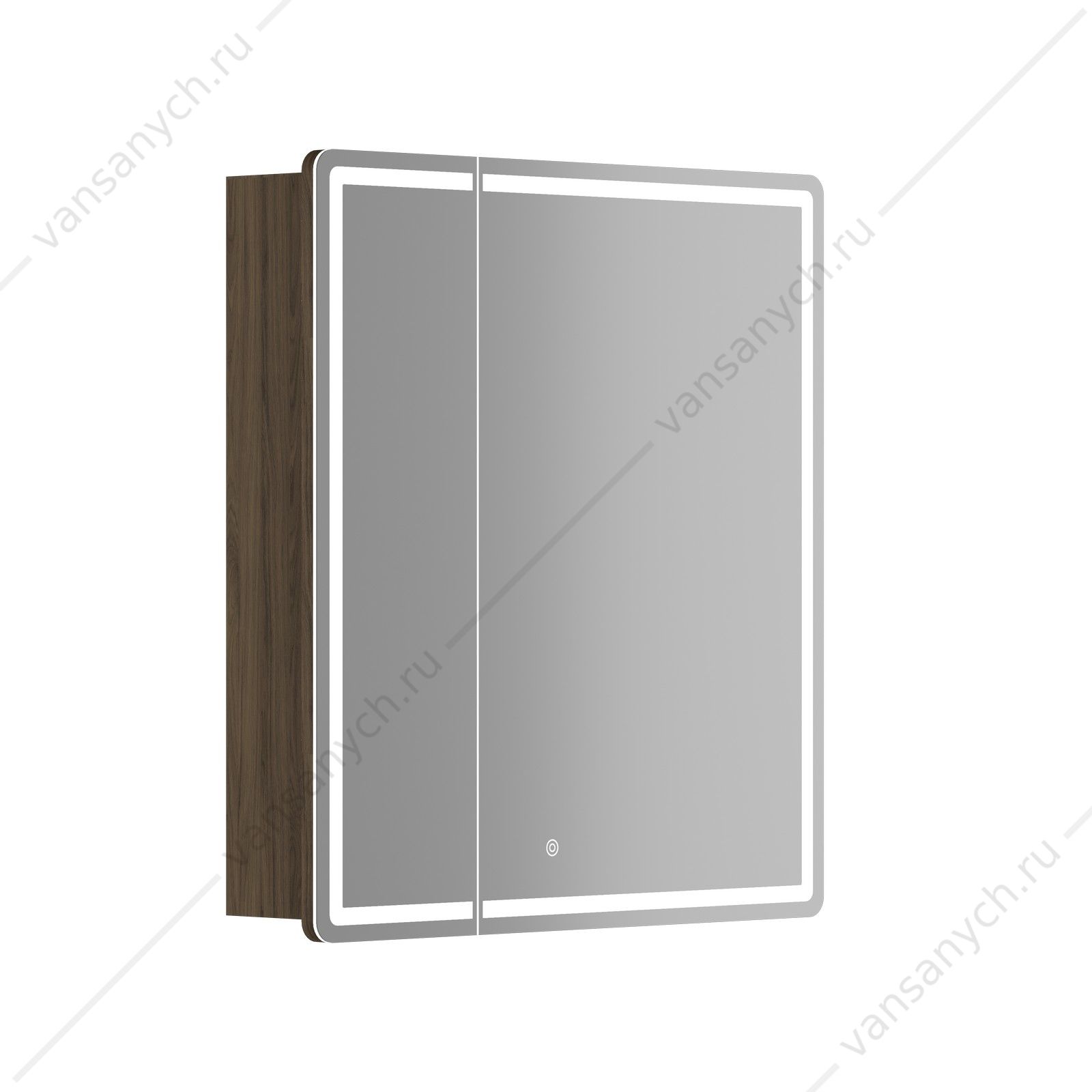 Зеркальный шкаф 69 SANCOS Mirror 69х74 Дуб чарльстон R, с подсветкой, сенсор, MI70ECH SANCOS (Италия) купить в Тюмени (Ван Саныч™)