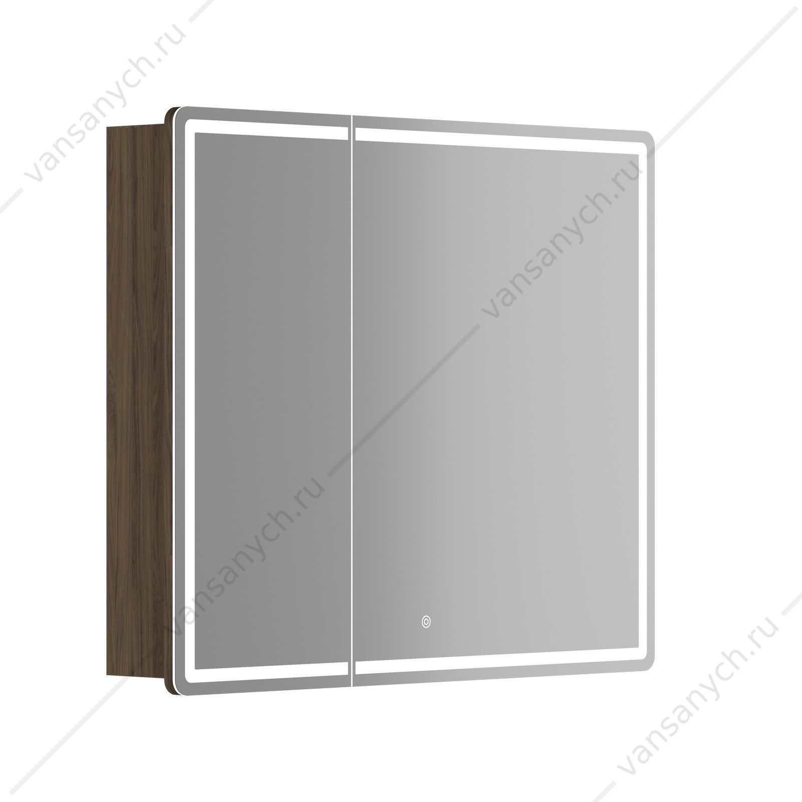 Зеркальный шкаф 89 SANCOS Mirror 89х74 Дуб чарльстон L, R, с подсветкой, сенсор, MI90ECH SANCOS (Италия) купить в Тюмени (Ван Саныч™)