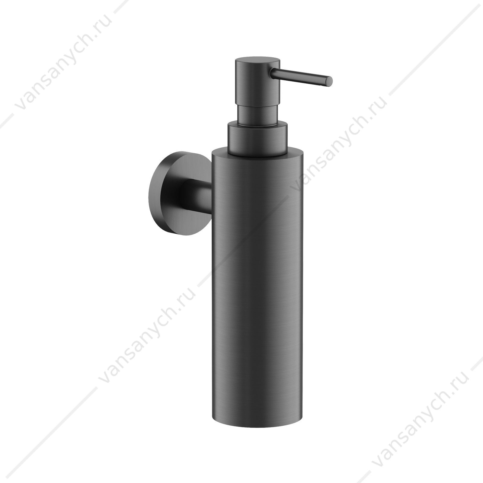 Дозатор Sancos Base SC9027GG, вороненая сталь, настенный SANCOS (Италия) купить в Тюмени (Ван Саныч™)