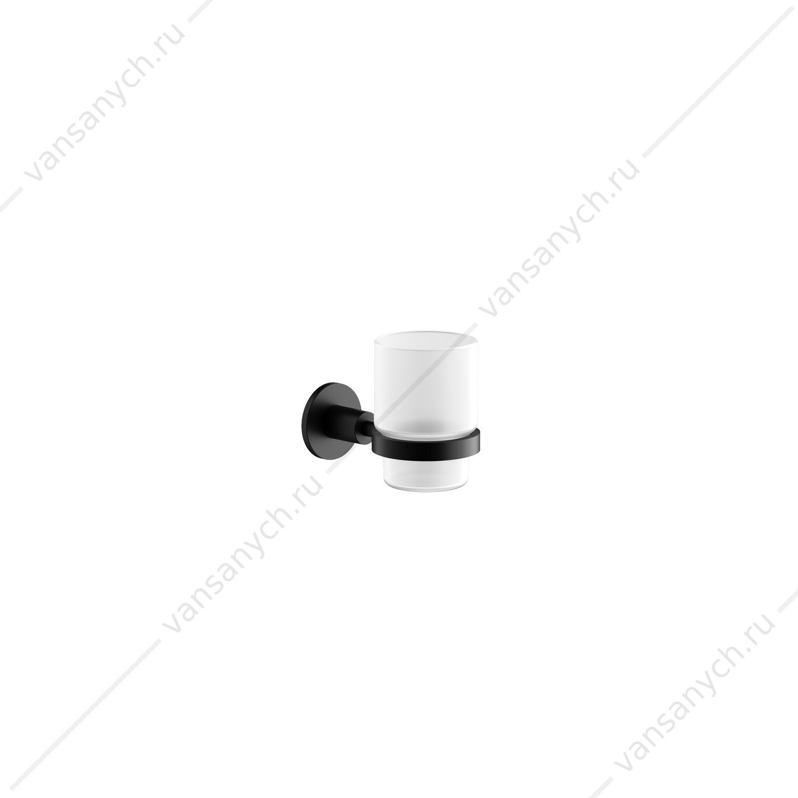 Стакан Sancos Base SC9030MB, черный, настенный SANCOS (Италия) купить в Тюмени (Ван Саныч™)