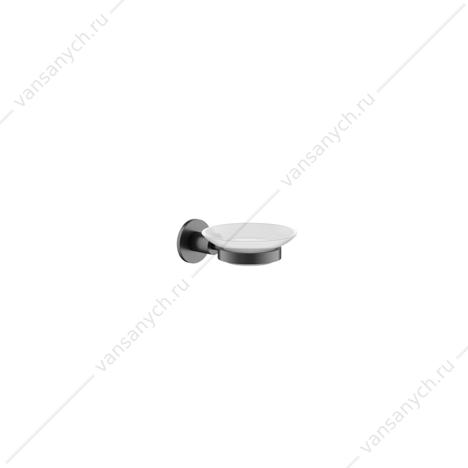 Мыльница Sancos Base SC9031GG, вороненая сталь, настенный SANCOS (Италия) купить в Тюмени (Ван Саныч™)