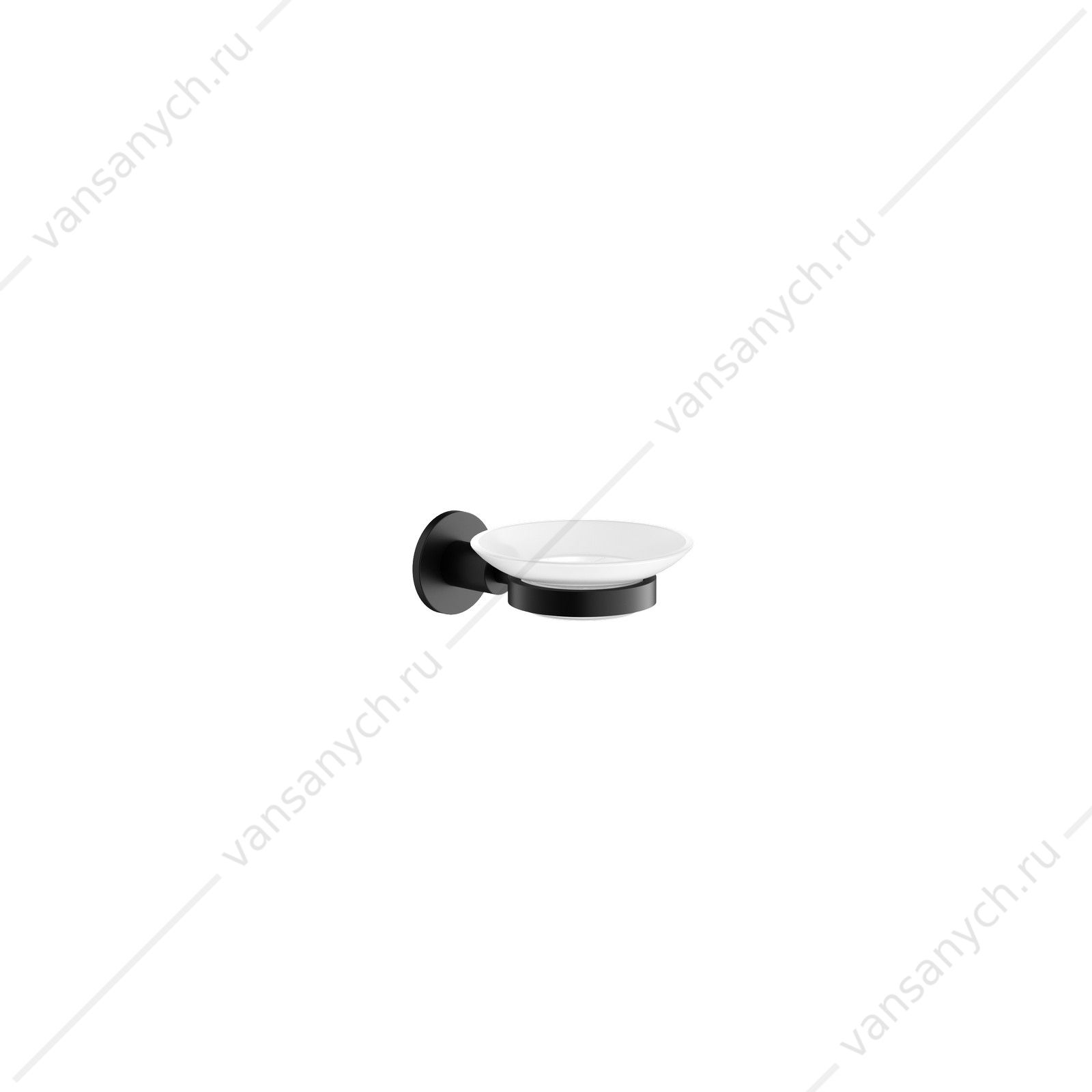 Мыльница Sancos Base SC9031MB, черный, настенный SANCOS (Италия) купить в Тюмени (Ван Саныч™)