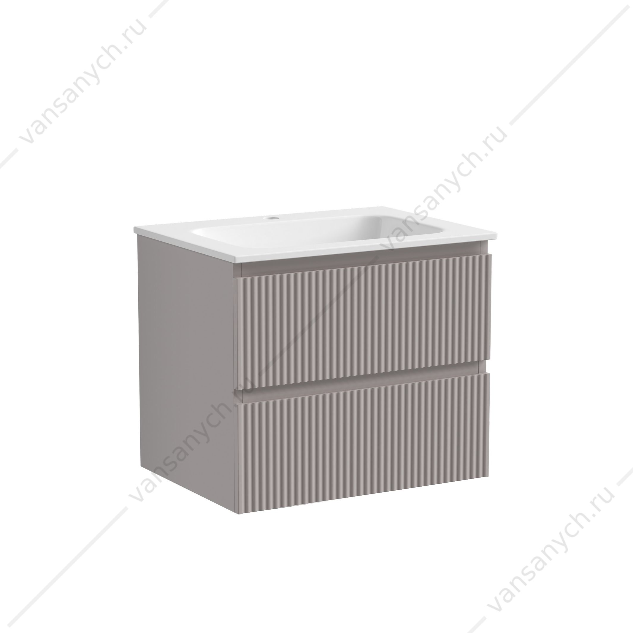 Тумба под раковину 60 подвесная SANCOS SNOB R 59х50 Doha Soft SNR60SM SANCOS (Италия) купить в Тюмени (Ван Саныч™)