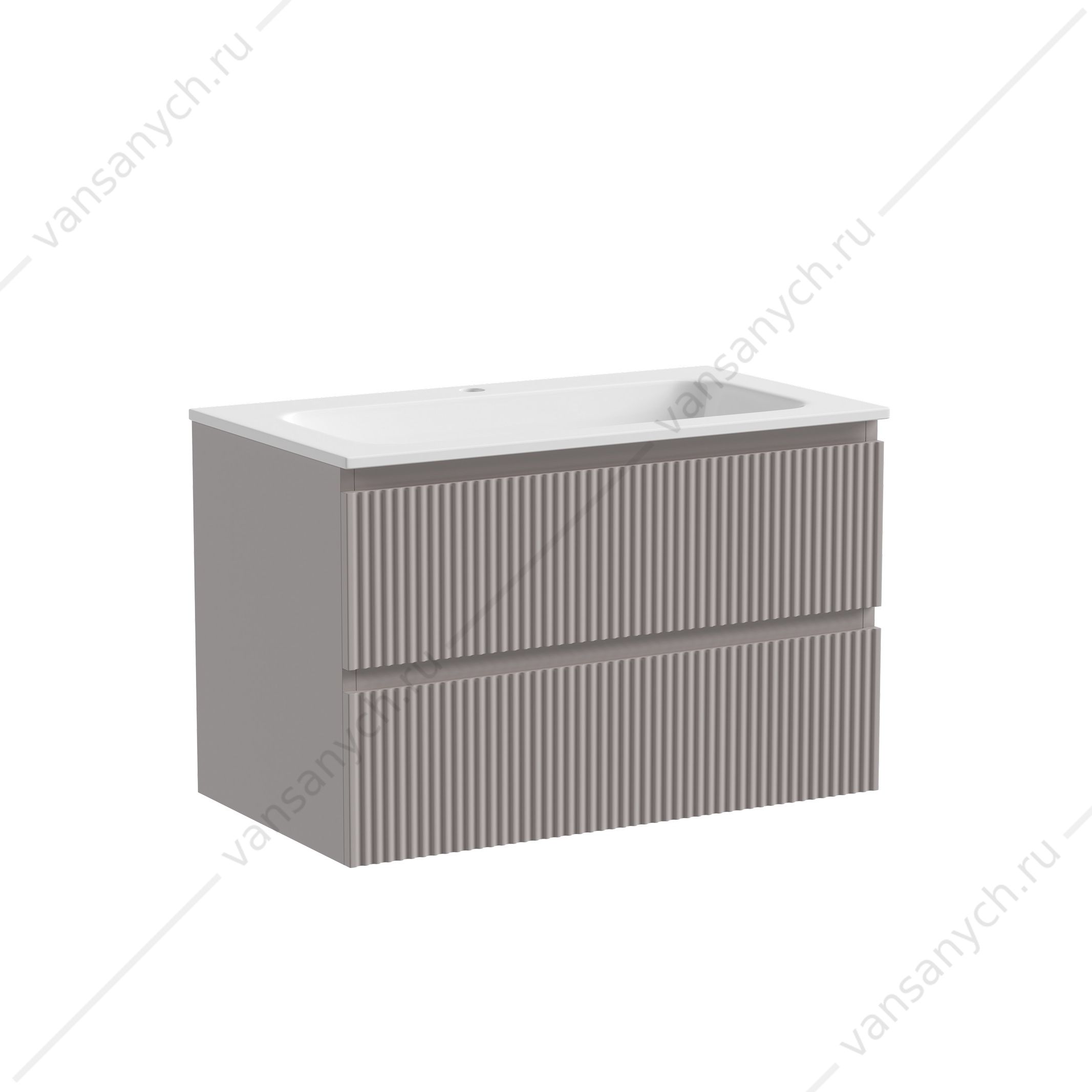 Тумба под раковину 80 подвесная SANCOS SNOB R 79х50 Doha Soft SNR80SM SANCOS (Италия) купить в Тюмени (Ван Саныч™)