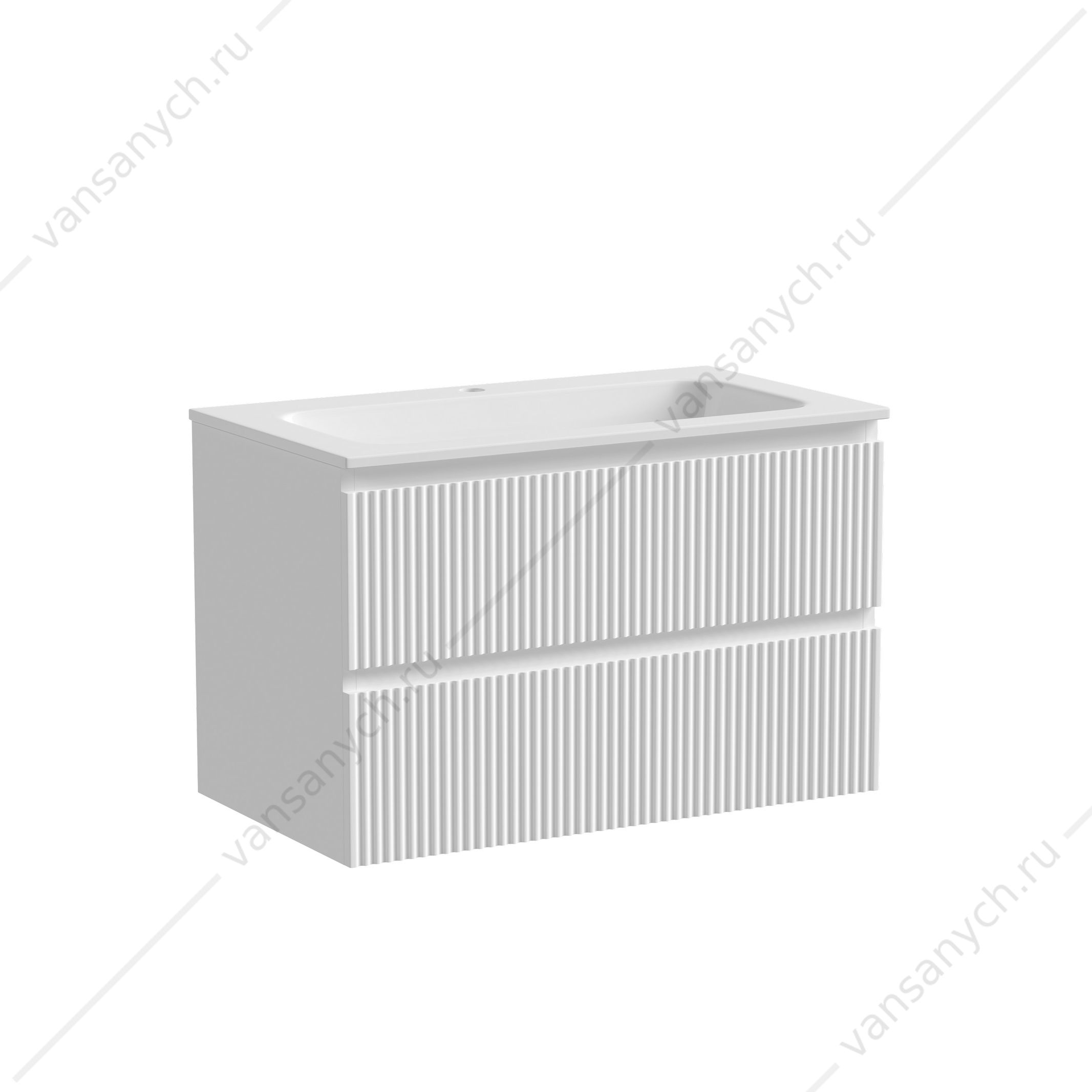 Тумба под раковину 80 подвесная SANCOS SNOB R 79х50 Bianco SNR80W SANCOS (Италия) купить в Тюмени (Ван Саныч™)