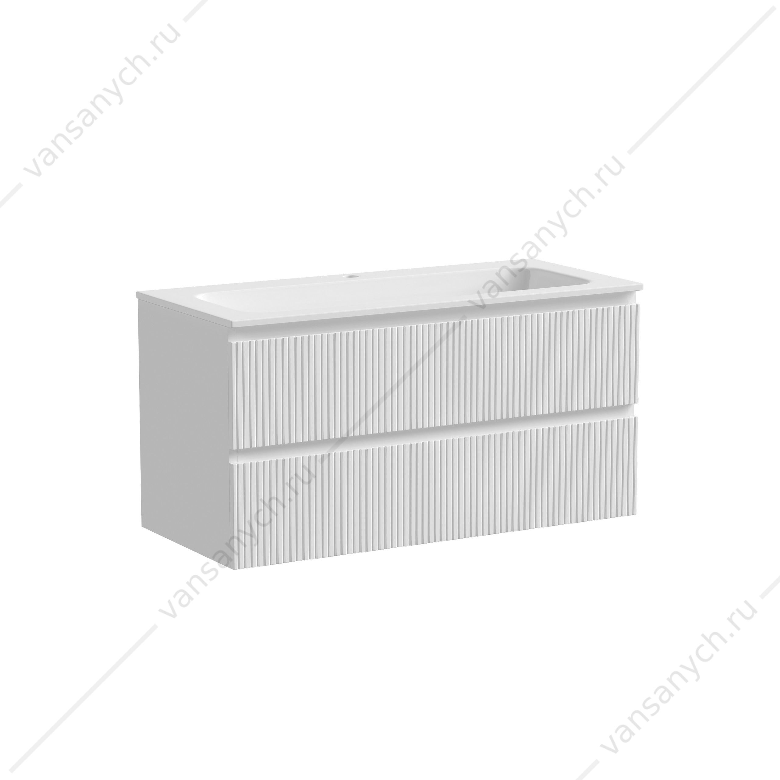 Тумба под раковину 100 подвесная SANCOS SNOB T 99,5х50 Bianco SNT100W SANCOS (Италия) купить в Тюмени (Ван Саныч™)