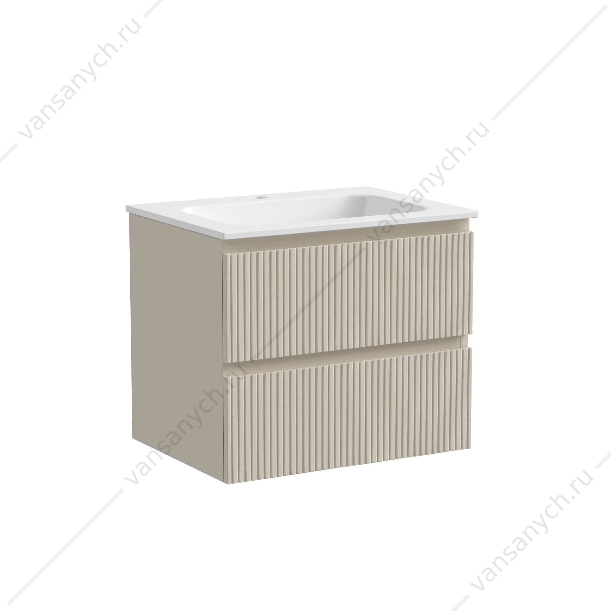 Тумба под раковину 60 подвесная SANCOS SNOB T 59х50 Beige Soft SNT60CE SANCOS (Италия) купить в Тюмени (Ван Саныч™)