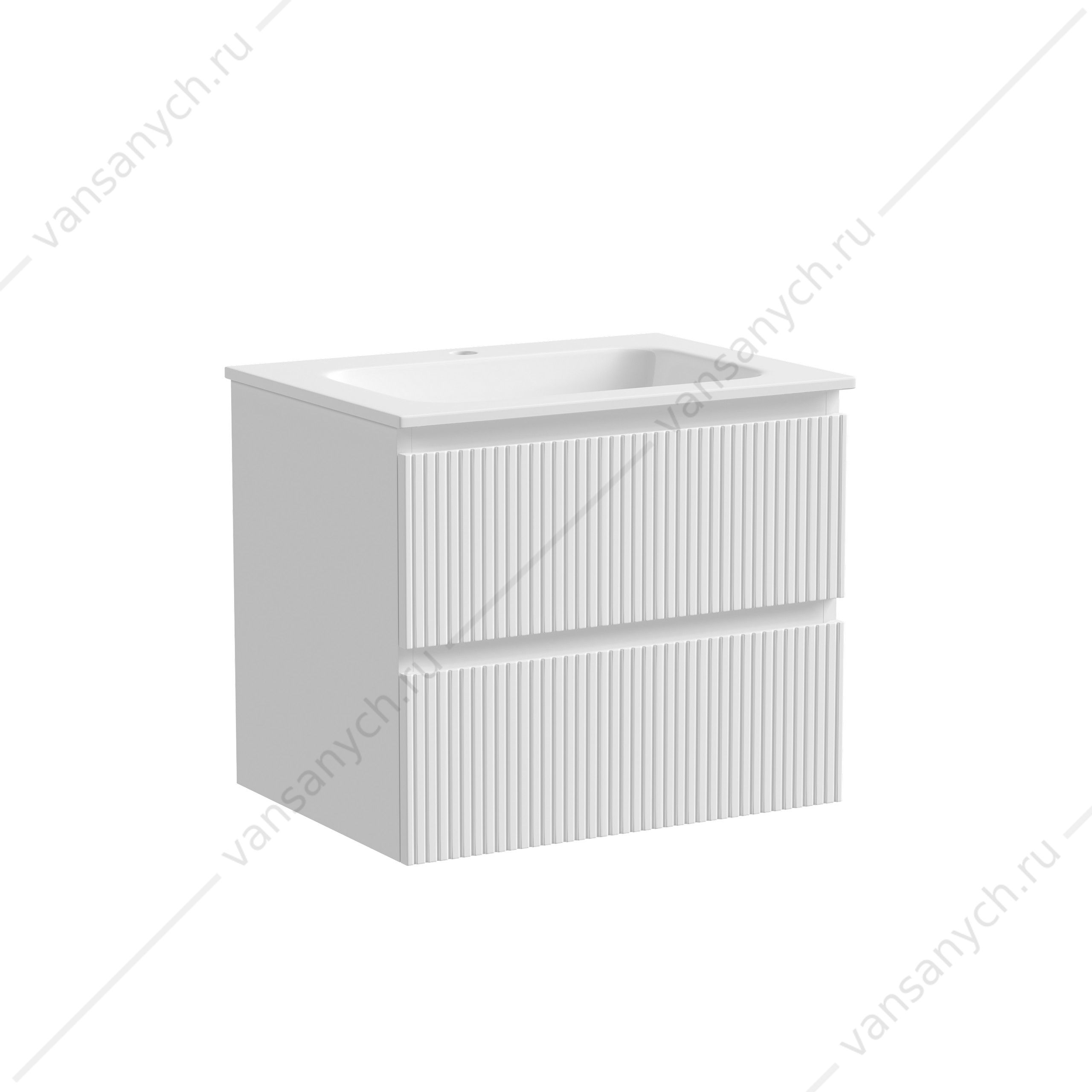 Тумба под раковину 60 подвесная SANCOS SNOB T 59х50 Bianco SNT60W SANCOS (Италия) купить в Тюмени (Ван Саныч™)