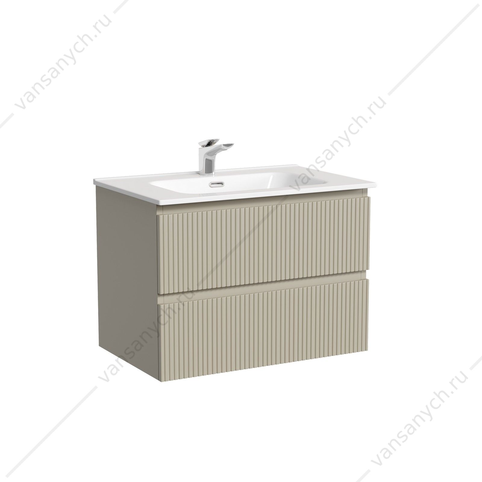 Тумба под раковину 70 подвесная SANCOS SNOB T 69х50 Beige Soft SNT70CE SANCOS (Италия) купить в Тюмени (Ван Саныч™)