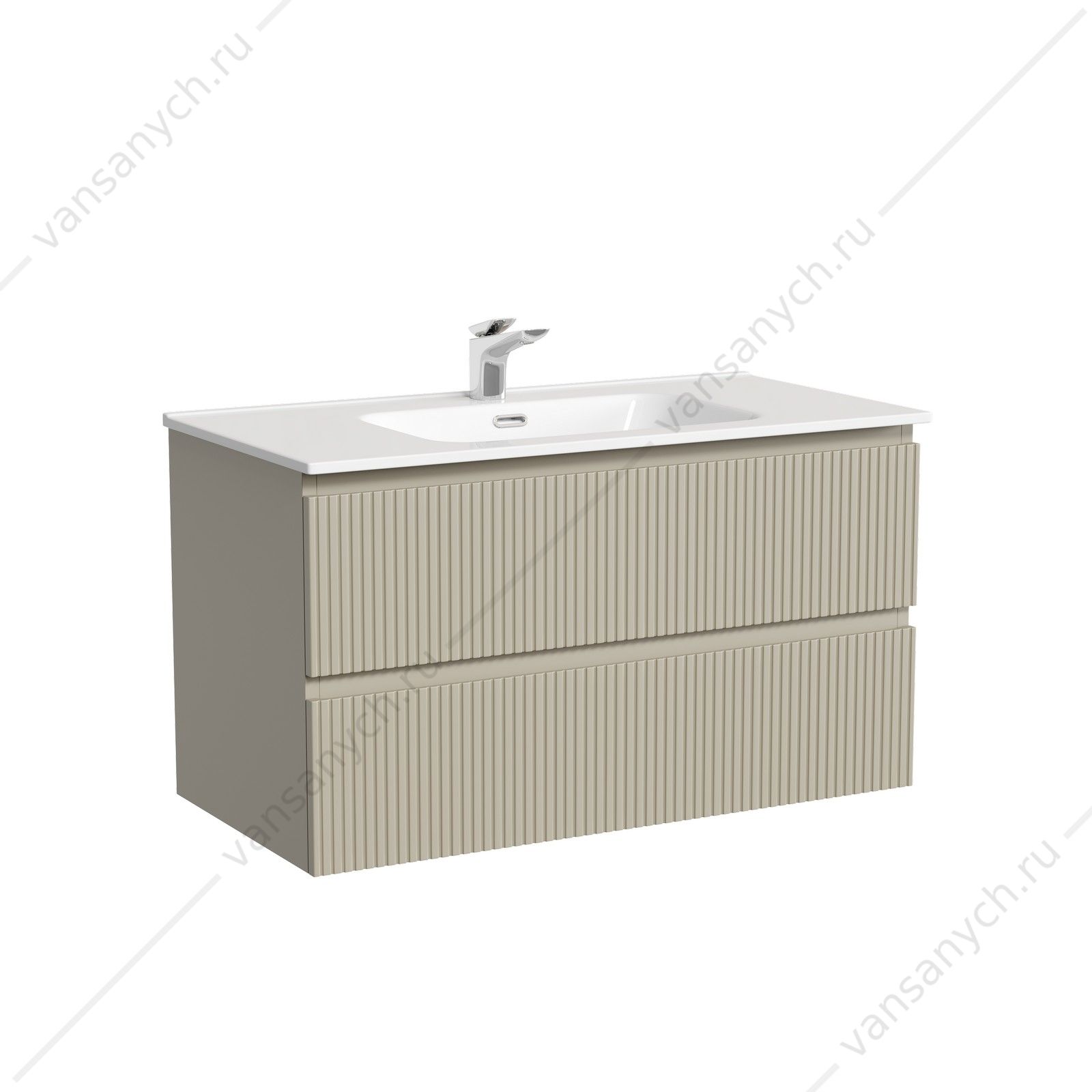 Тумба под раковину 90 подвесная SANCOS SNOB T 89х50 Beige Soft SNT90CE SANCOS (Италия) купить в Тюмени (Ван Саныч™)