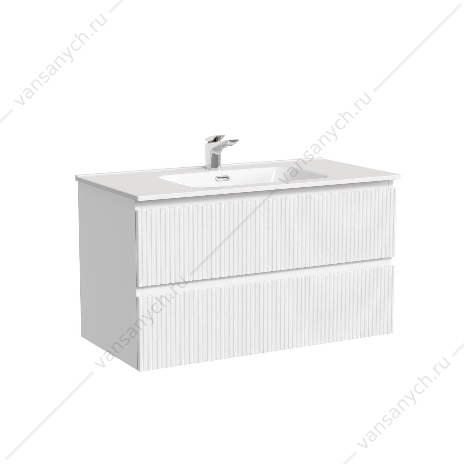 Тумба под раковину 90 подвесная SANCOS SNOB T 89х50 Bianco SNT90W SANCOS (Италия) купить в Тюмени (Ван Саныч™)