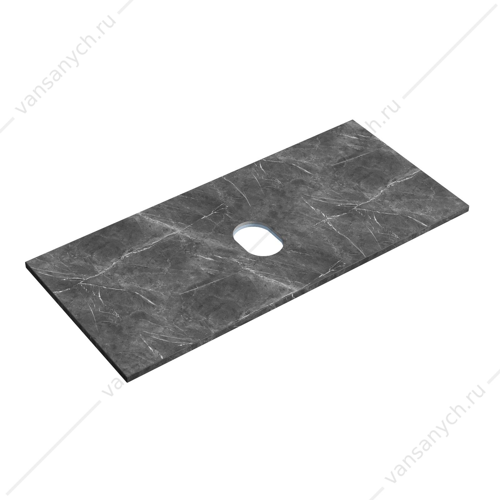 Столешница для тумбы 100 керамогранит SANCOS 100х2, 1 Black Sky TT100A1 SANCOS (Италия) купить в Тюмени (Ван Саныч™)