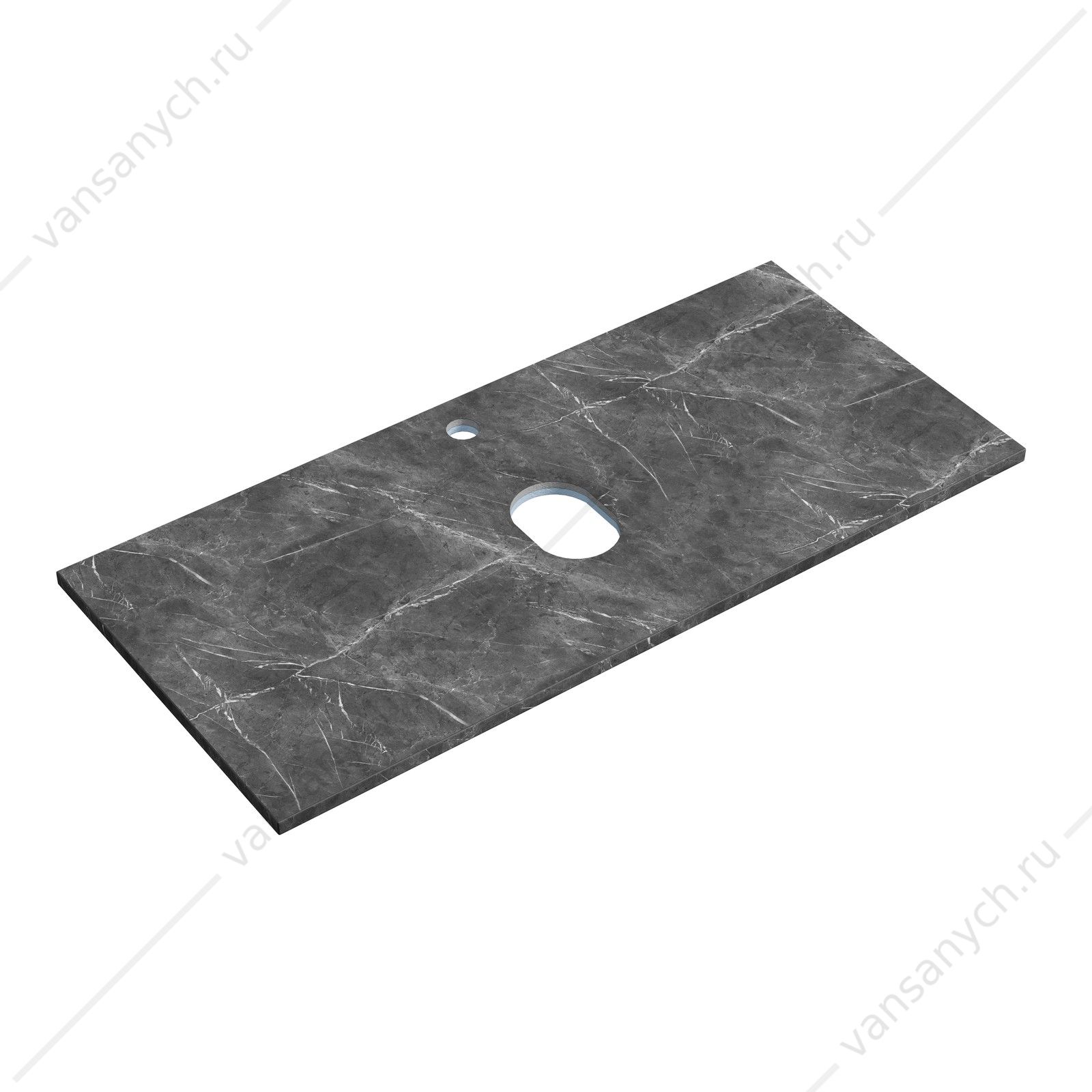 Столешница для тумбы 100 керамогранит SANCOS 100х2, 1 Black Sky TT100A1X SANCOS (Италия) купить в Тюмени (Ван Саныч™)