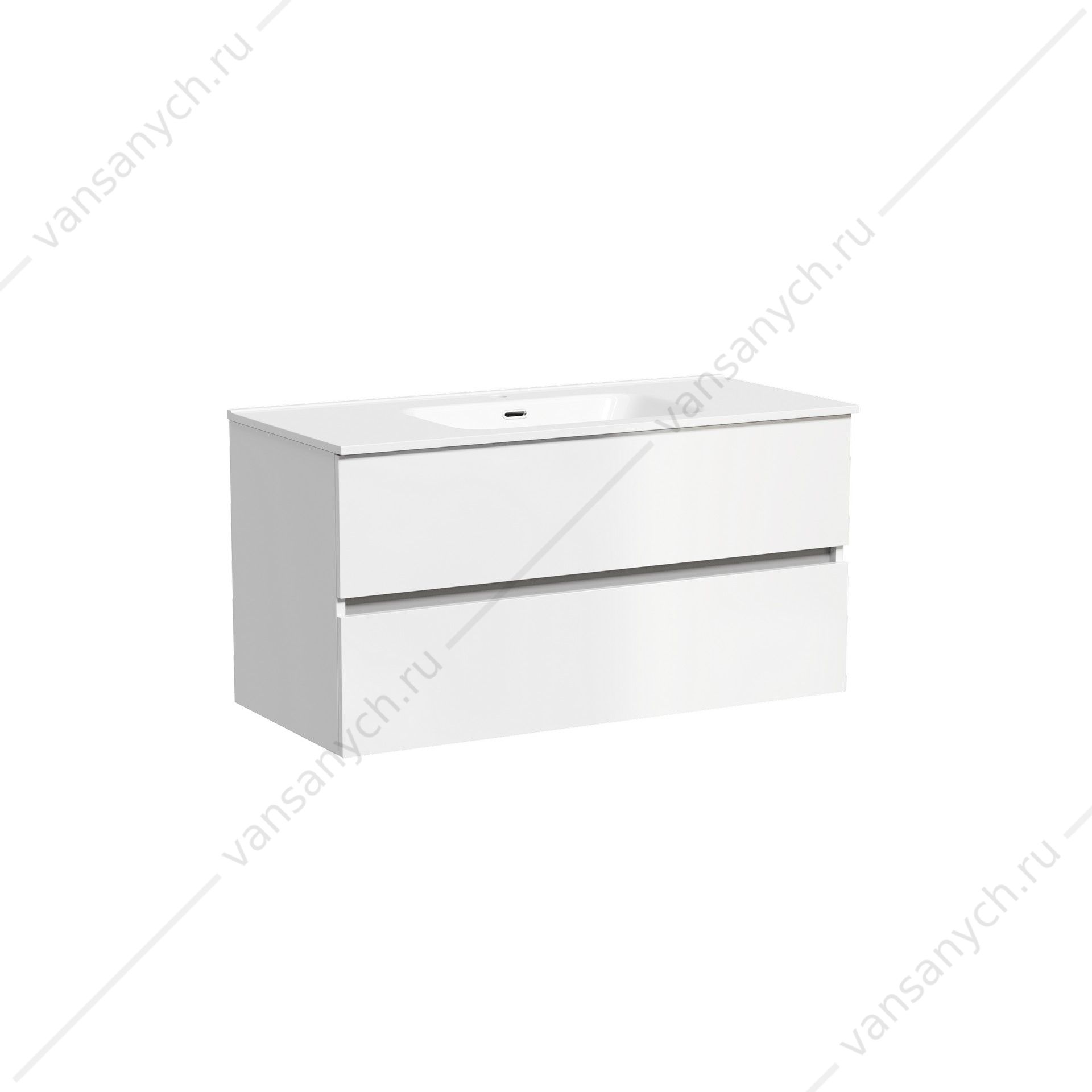 Тумба под раковину 100 подвесная SANCOS Urban 99х55 Белый UR100W SANCOS (Италия) купить в Тюмени (Ван Саныч™)
