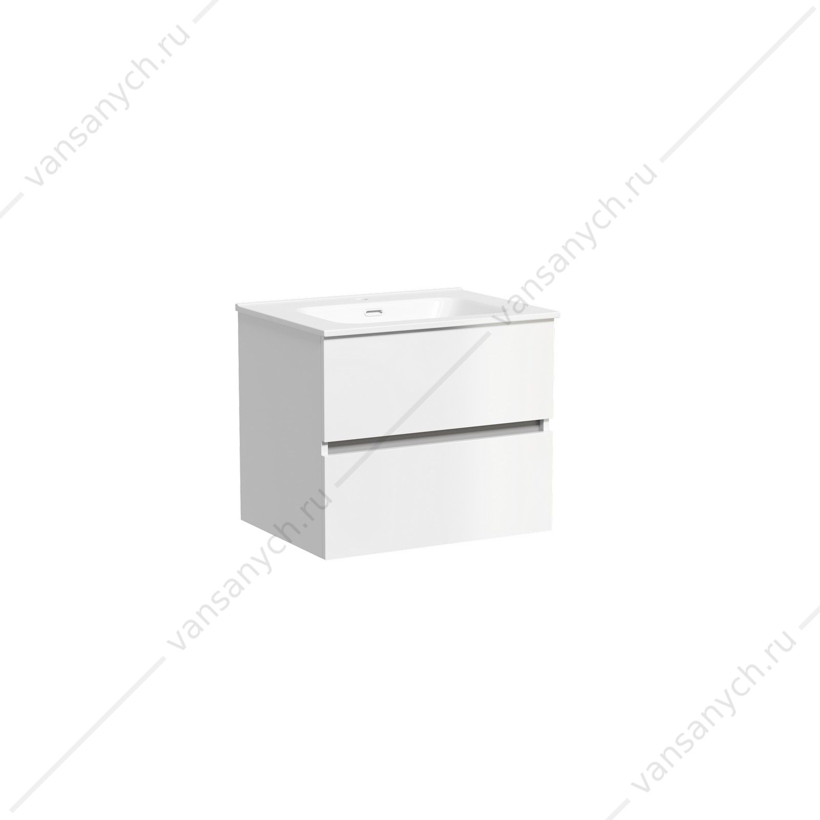 Тумба под раковину 60 подвесная SANCOS Urban 59х55 Белый UR60W SANCOS (Италия) купить в Тюмени (Ван Саныч™)