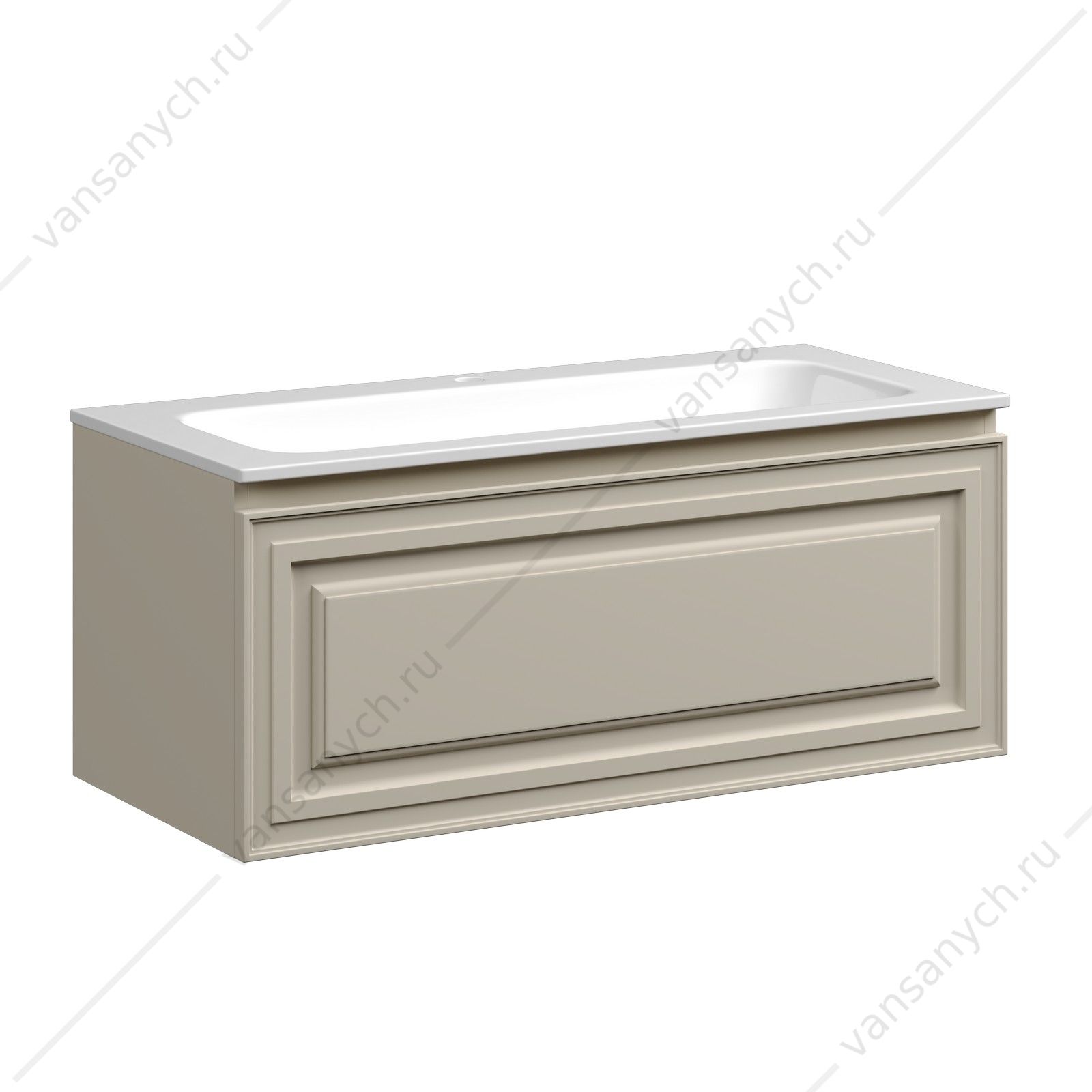 Тумба под раковину 100 подвесная SANCOS Very 99,5х40, 6 Beige Soft VR100CE SANCOS (Италия) купить в Тюмени (Ван Саныч™)