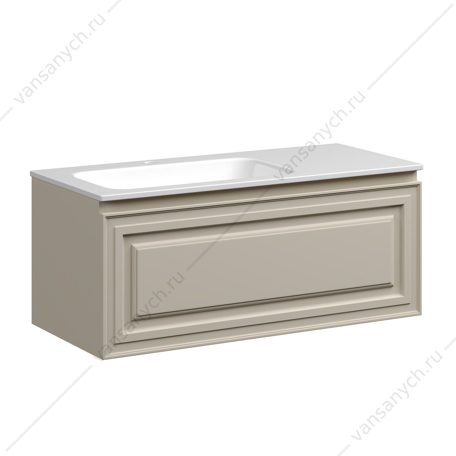 Тумба под раковину 100 подвесная SANCOS Very 99,5х40, 6 Beige Soft VR100LCE SANCOS (Италия) купить в Тюмени (Ван Саныч™)