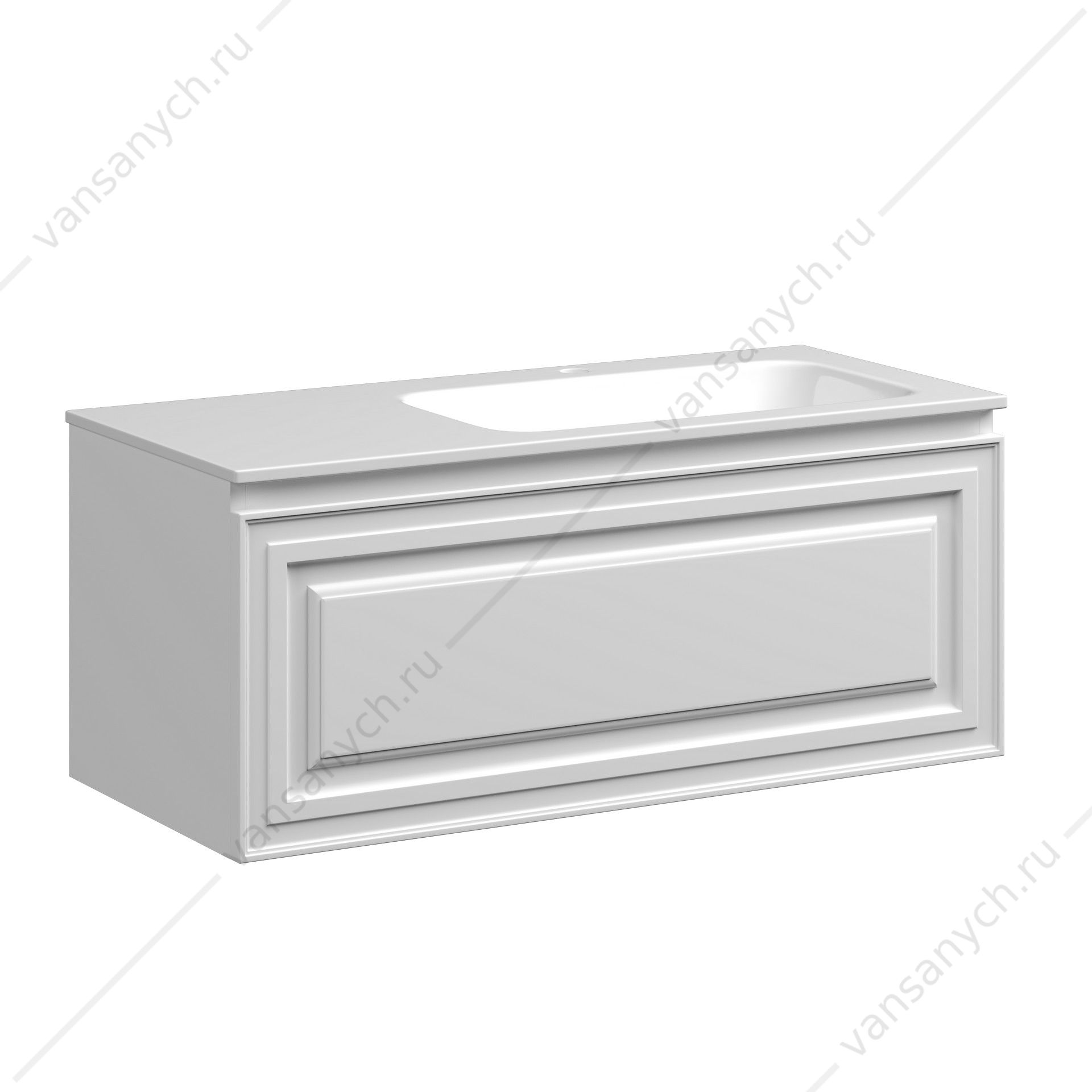 Тумба под раковину 100 подвесная SANCOS Very 99,5х40, 6 Bianco VR100RW SANCOS (Италия) купить в Тюмени (Ван Саныч™)