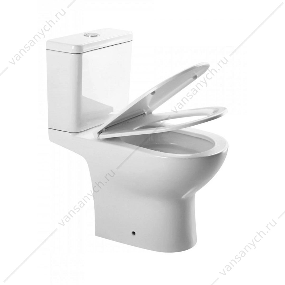 УТ000039113 Унитаз безободковый Торнадо Watersense Nancy Vortex W00749 микролифт напольный  Watersense (Италия/Китай) купить в Тюмени (Ван Саныч™)