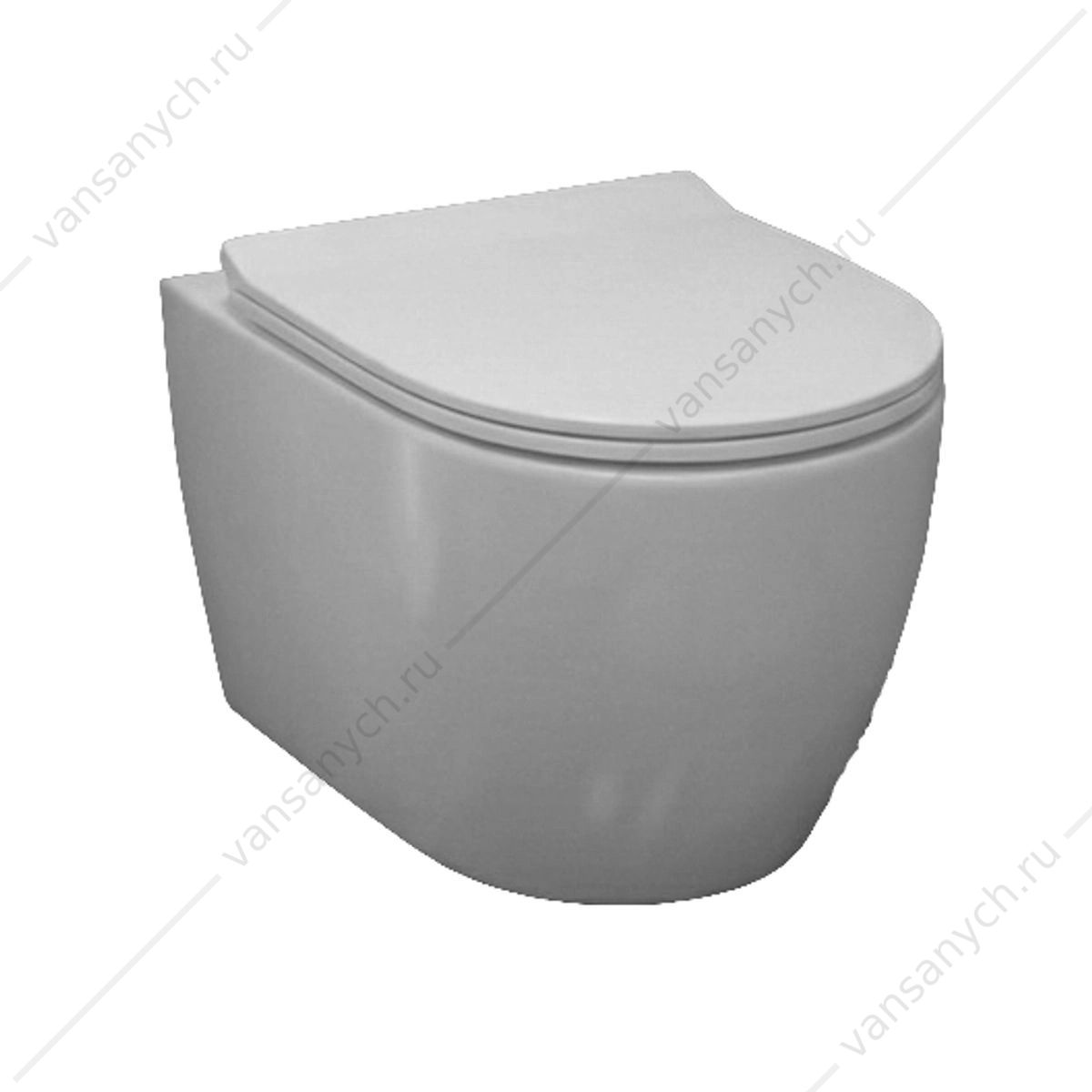 УТ000039212 Унитаз безободковый Торнадо Watersense Milana Vortex W01830 микролифт подвесной Watersense (Италия/Китай) купить в Тюмени (Ван Саныч™)
