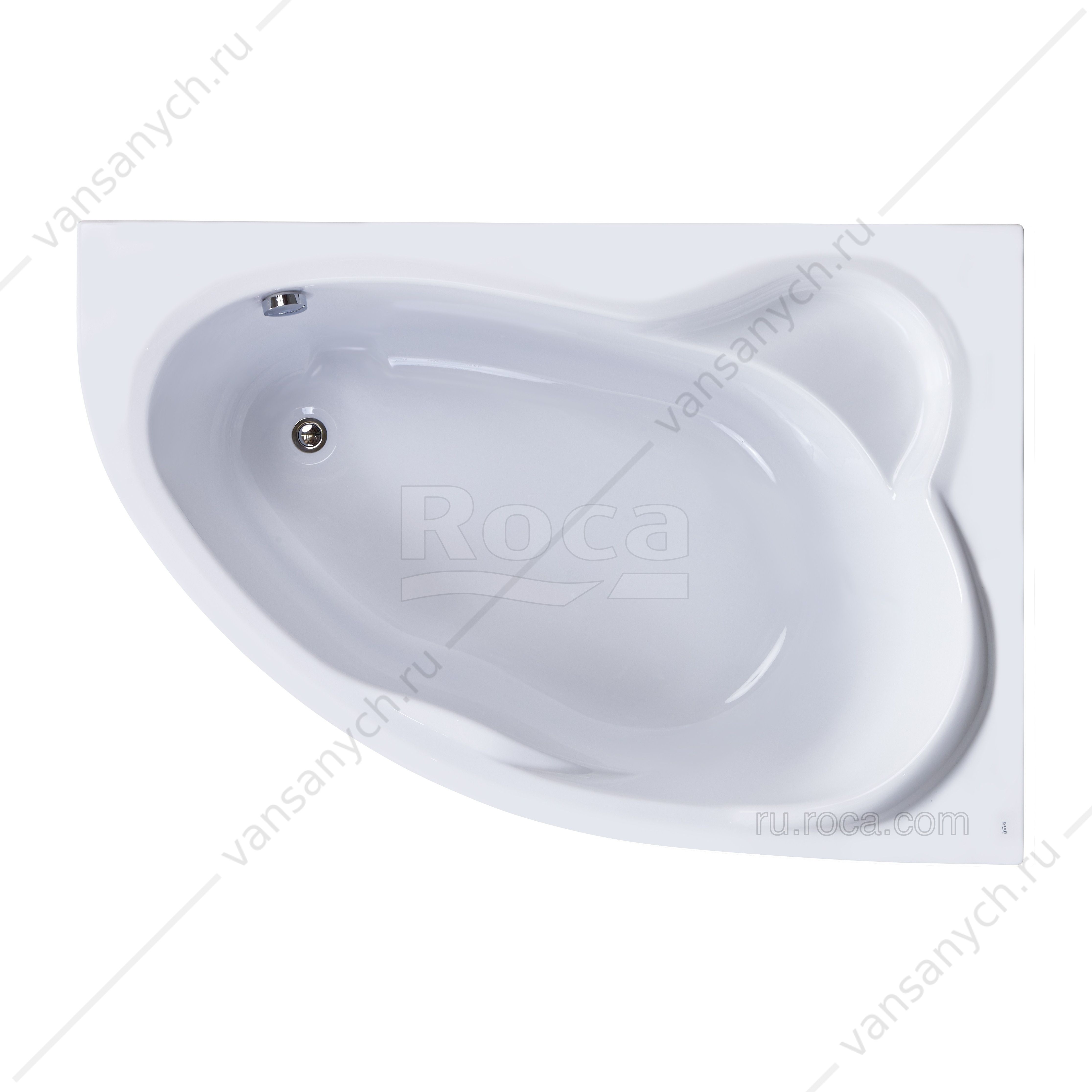 84 Акриловая ванна Luna 170x115 асимметричная правая ZRU9302912 Roca (Испания) купить в Тюмени (Ван Саныч™)