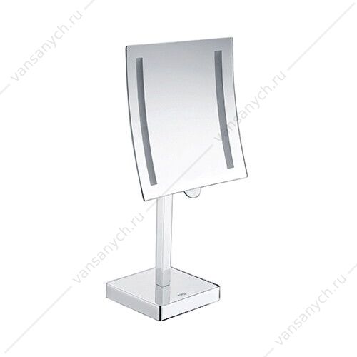 Зеркало косметическое с LED-подсветкой, 3-х кратным увелич., Хром, K-1007 WasserKraft (Германия) купить в Тюмени (Ван Саныч™)