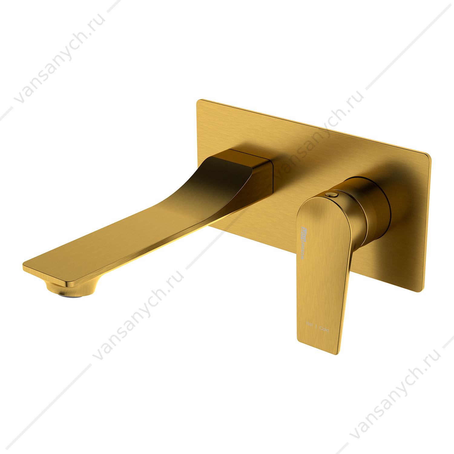 9063521 Смеситель для раковины Aisch 5530 встраиваемый, золото матовое WasserKraft (Германия) купить в Тюмени (Ван Саныч™)