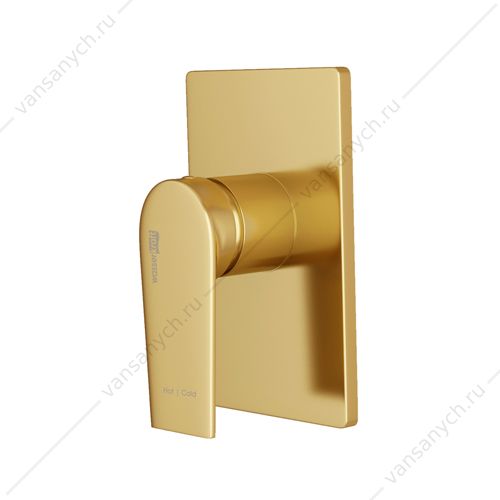 9062828 Смеситель для душа Aisch 5551 встраиваемый, золото матовое WasserKraft (Германия) купить в Тюмени (Ван Саныч™)