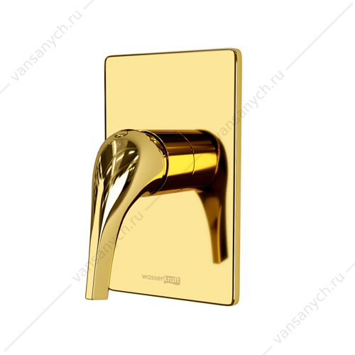 9062836 Смеситель для душа Sauer 7151 встраиваемый, золото глянцевое WasserKraft (Германия) купить в Тюмени (Ван Саныч™)
