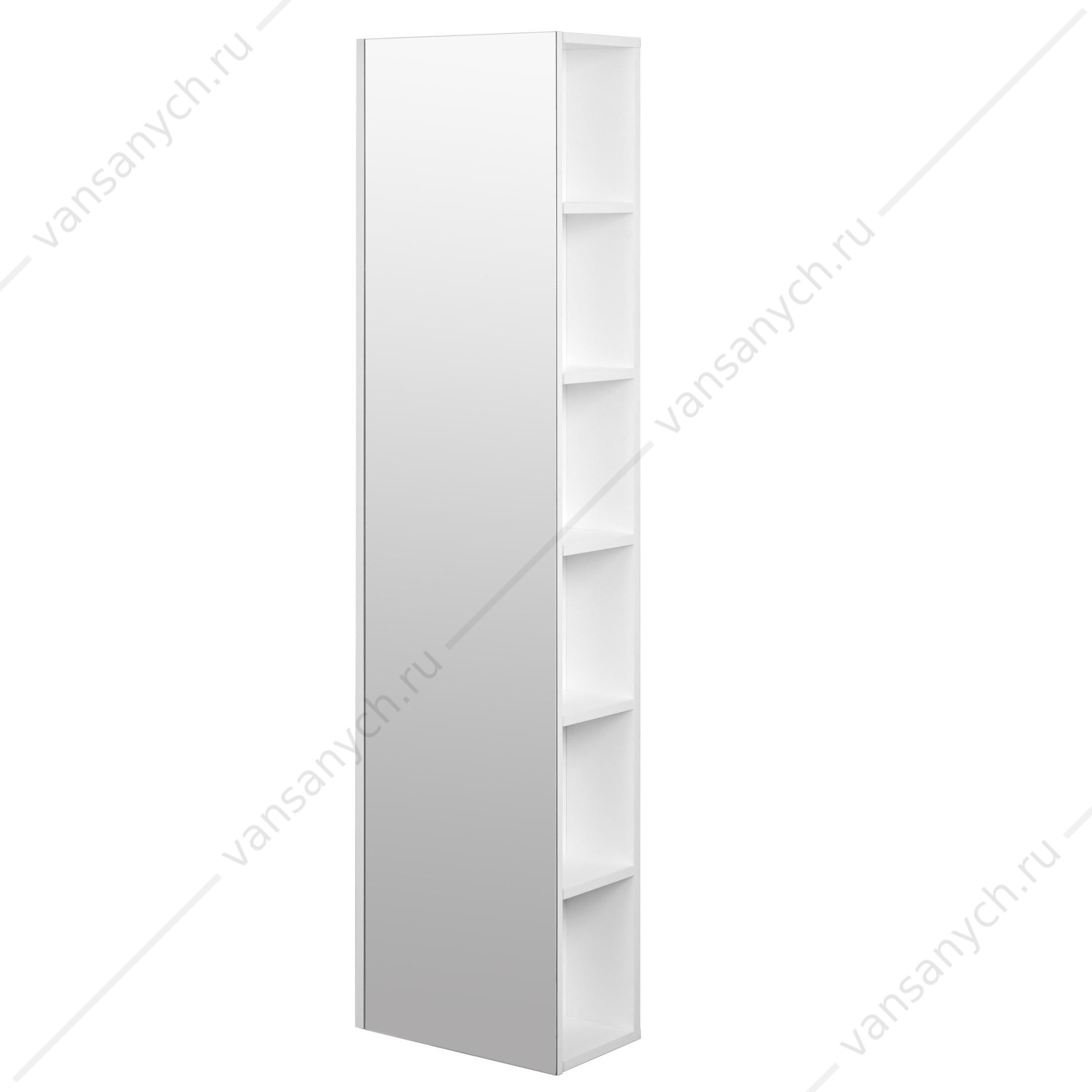 Шкаф-колонна 40см АКВАТОН Сканди с зеркалом Белый, 1A253403SD010 Акватон (Россия) купить в Тюмени (Ван Саныч™)