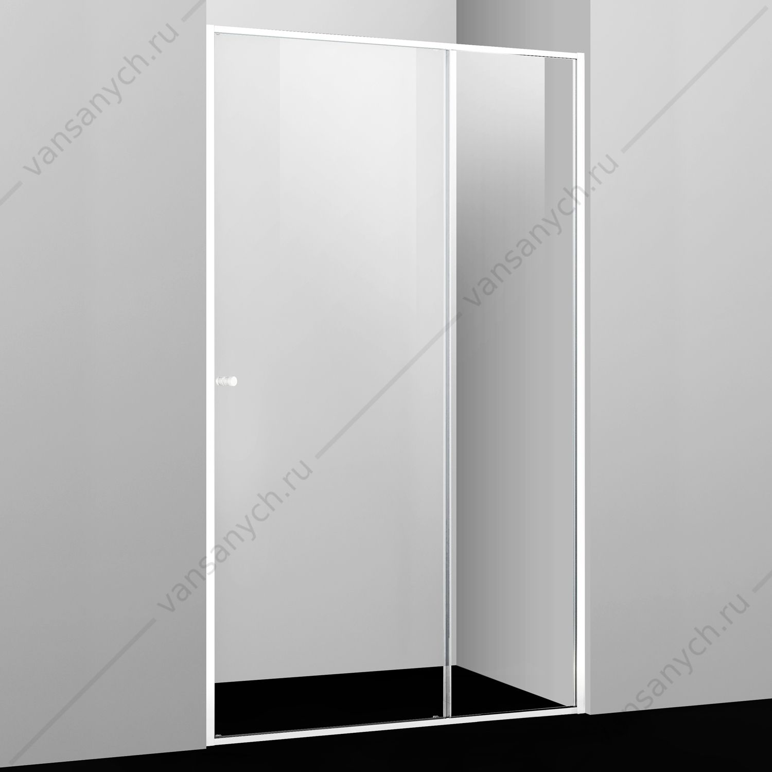 9063208 Душевая дверь 110х200 Rhin 44S13, белый WasserKraft (Германия) купить в Тюмени (Ван Саныч™)