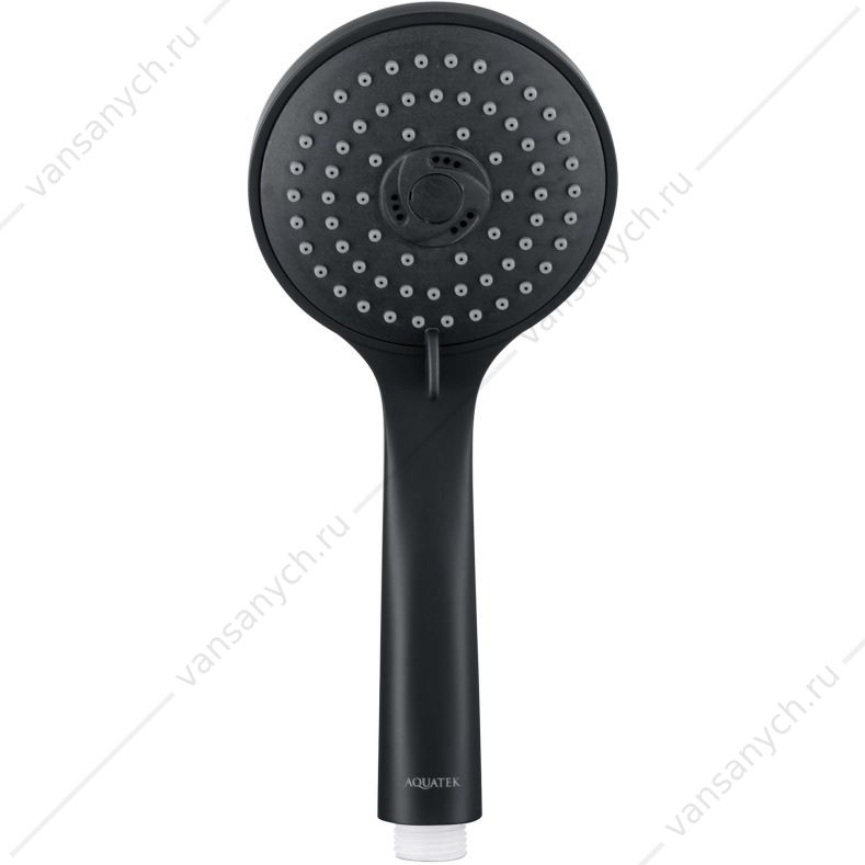 Ручной душ AQUATEK 3jet, матовый черный AQ2003MB Aquatek (Россия) купить в Тюмени (Ван Саныч™)