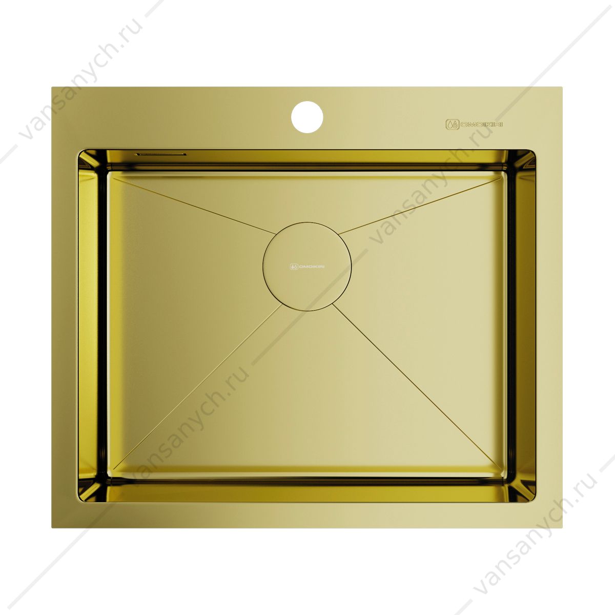 Мойка Omoikiri Akisame 59-LG светлое золото Omoikiri (Япония) купить в Тюмени (Ван Саныч™)