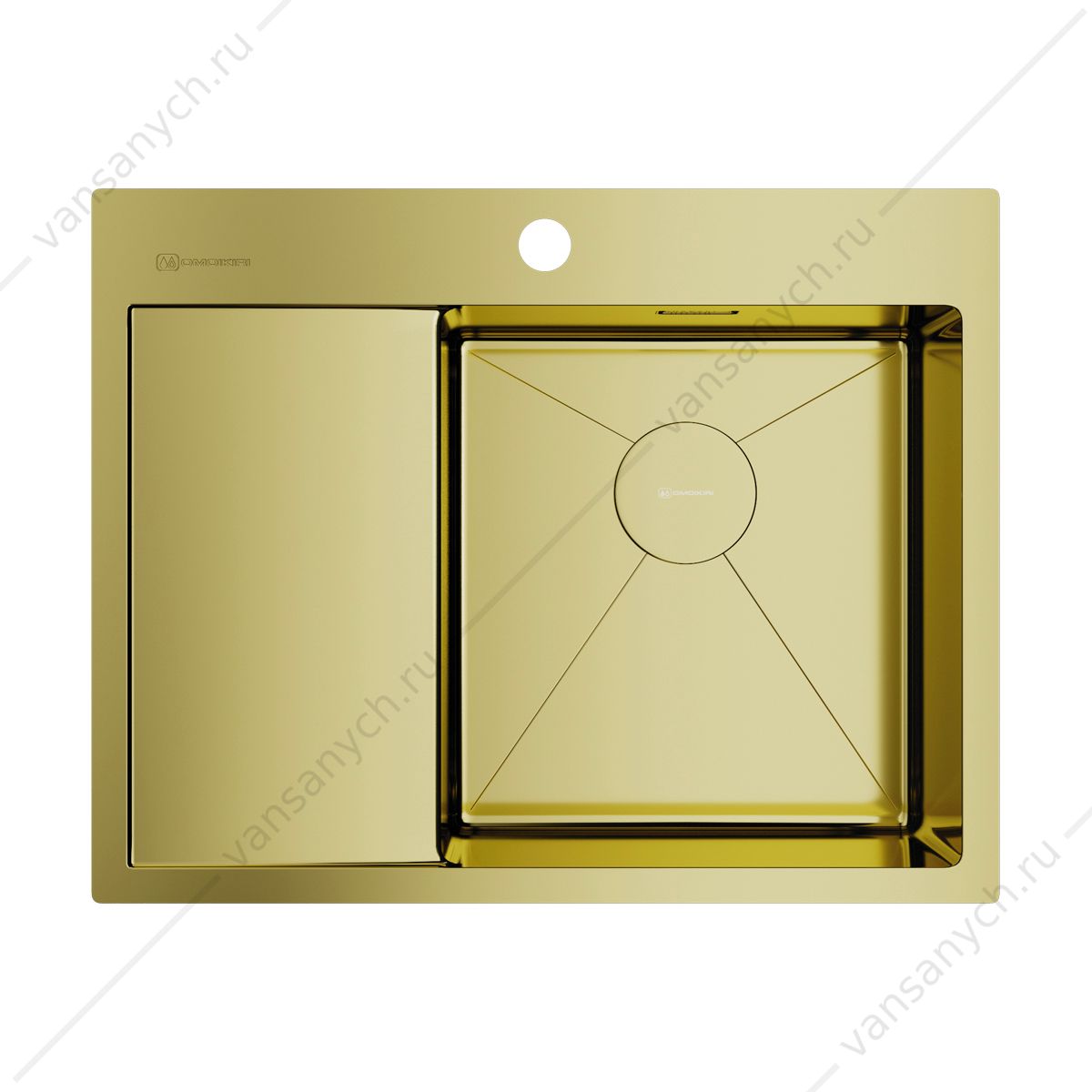 Мойка Omoikiri Akisame 65-R-LG светлое золото Omoikiri (Япония) купить в Тюмени (Ван Саныч™)